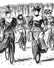 Arriesgadas amazonas del pedal de excursión.