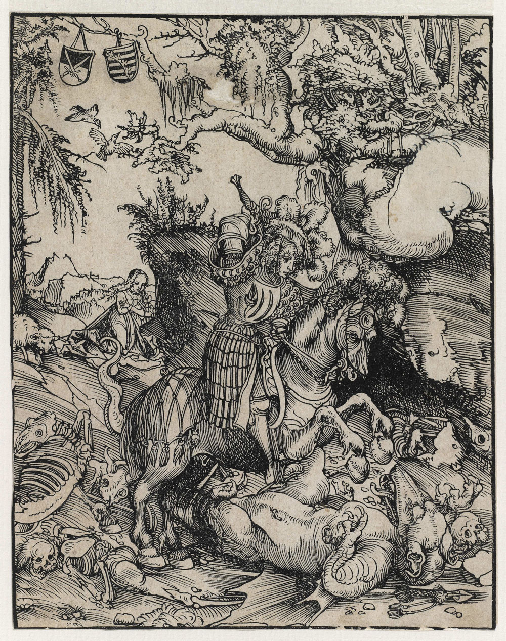 San Jorge y el dragón - Cranach