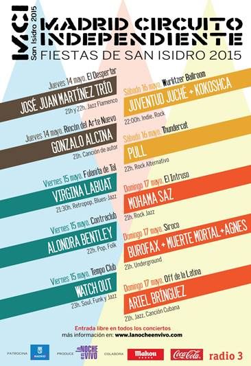 Cartel Madrid Circuito Independiente