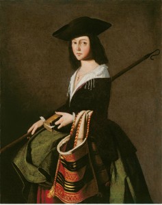 Santa Marina, c. 1640 - 1650. Francisco de Zurbarán. Colección Carmen Thyssen Bornemisza en préstamo al Museo Carmen Thyssen Málaga.