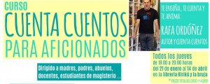 Curso cuentacuentos en la librería Kirikú y la bruja