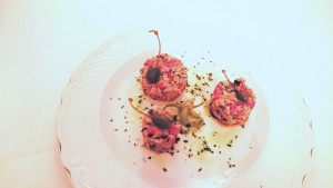 Tartar de anchoas de La Capilla de la Bolsa en Madrid