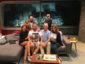 Reparto de la obra de teatro Taxi, en el teatro de La Latina