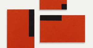 César Paternosto. Red Trio #6, 2015. Colección del artista, Segovia;