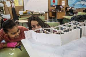 Maqueta del espacio expositivo 1