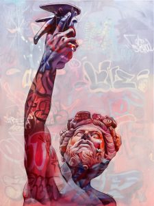 one project Plastic Murs_PichiAvo_Anacreon _Mixed media on canvas120x90cm._