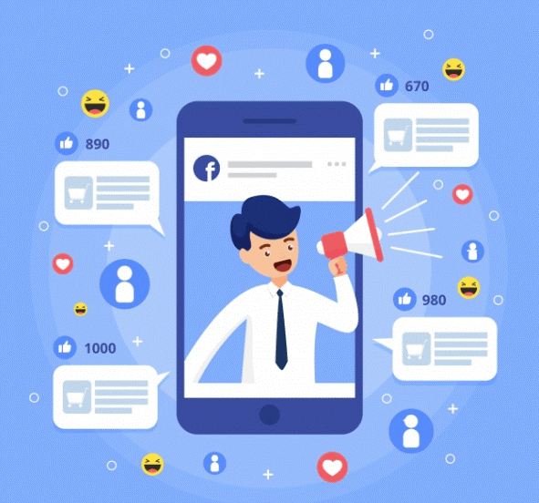 Promocionando el libro en redes sociales