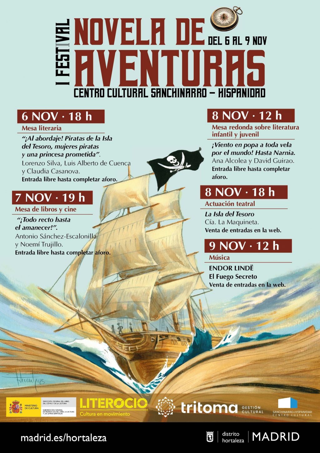 I Festival de Novela de Aventuras en el Centro Cultural Sanchinarro-Hispanidad